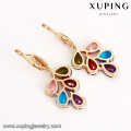 94596 colorful pendant gold plated crystal Earring Jewelry for christmas gifts